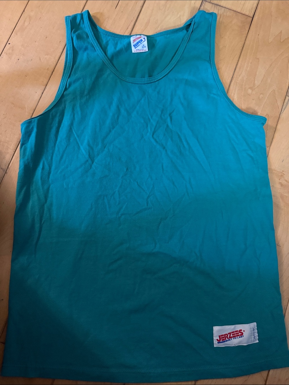 Jerzees Teal Tank Top for men